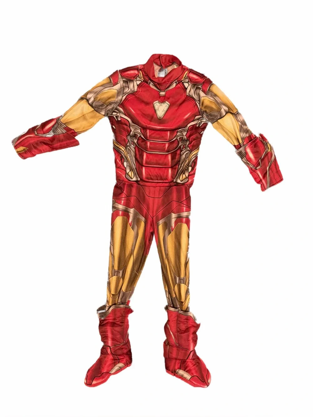 Red and Gold Kids Superhero Costume